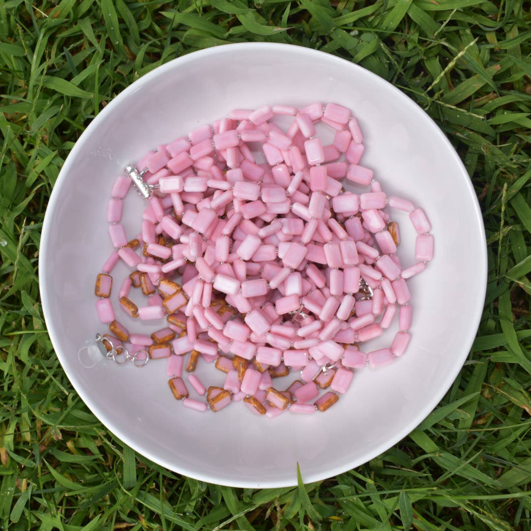 Pink Full Circle Necklace